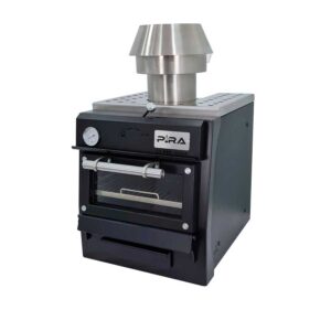 Pira Horno 50 black para carbón y leña 45 comensales